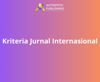 Kriteria Jurnal Internasional
