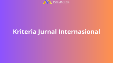 Kriteria Jurnal Internasional