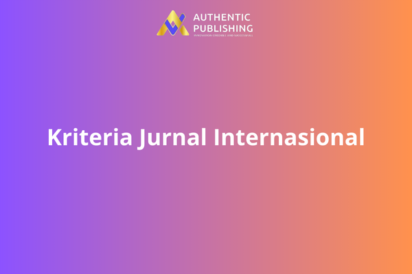 Kriteria Jurnal Internasional