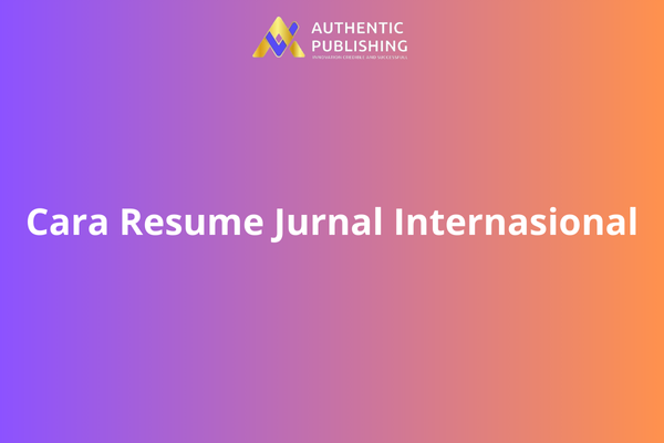 Cara Resume Jurnal Internasional