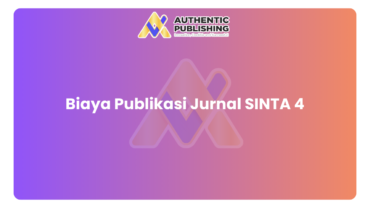 Biaya Publikasi Jurnal SINTA 4