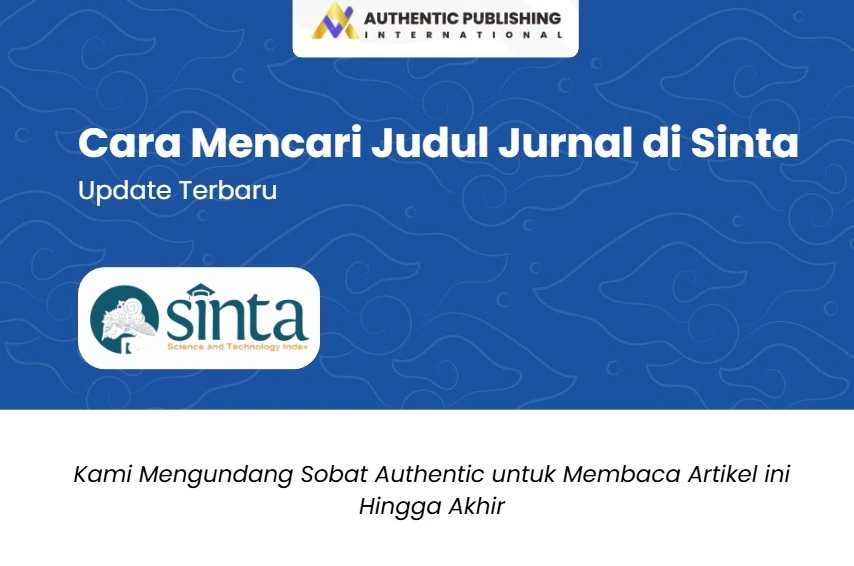 Cara Mencari Judul Jurnal di Sinta