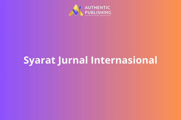 Syarat Jurnal Internasional