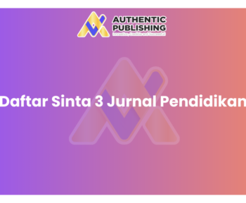 Daftar Sinta 3 Jurnal Pendidikan