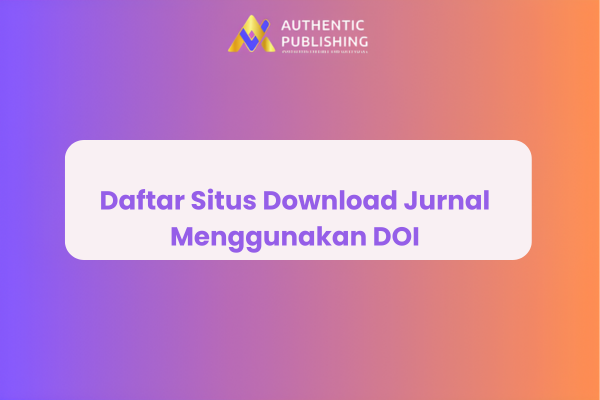 Daftar Situs Download Jurnal Menggunakan DOI