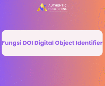 Fungsi DOI Digital Object Identifier