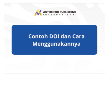 Contoh DOI dan Cara Menggunakannya