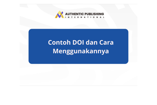 Contoh DOI dan Cara Menggunakannya