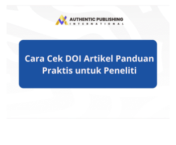 Cara Cek DOI Artikel Panduan Praktis untuk Peneliti