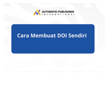 Cara Membuat DOI Sendiri