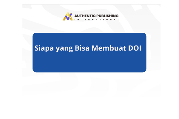 Siapa yang Bisa Membuat DOI