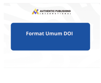 Format Umum DOI