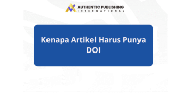 Kenapa Artikel Harus Punya DOI