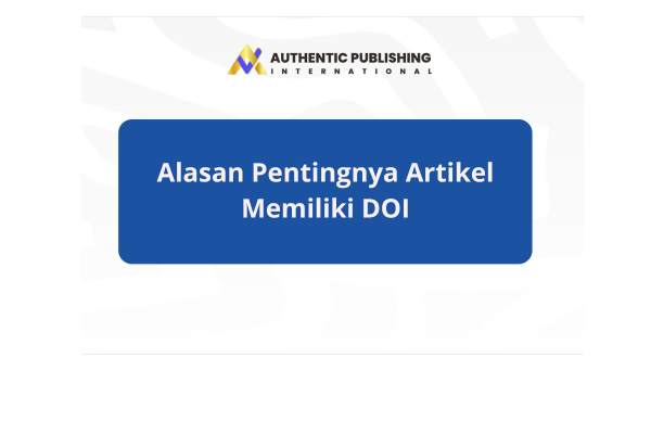 Alasan Pentingnya Artikel Memiliki DOI