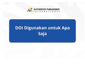 DOI Digunakan untuk Apa Saja