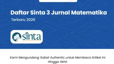 Daftar Sinta 3 Jurnal Matematika